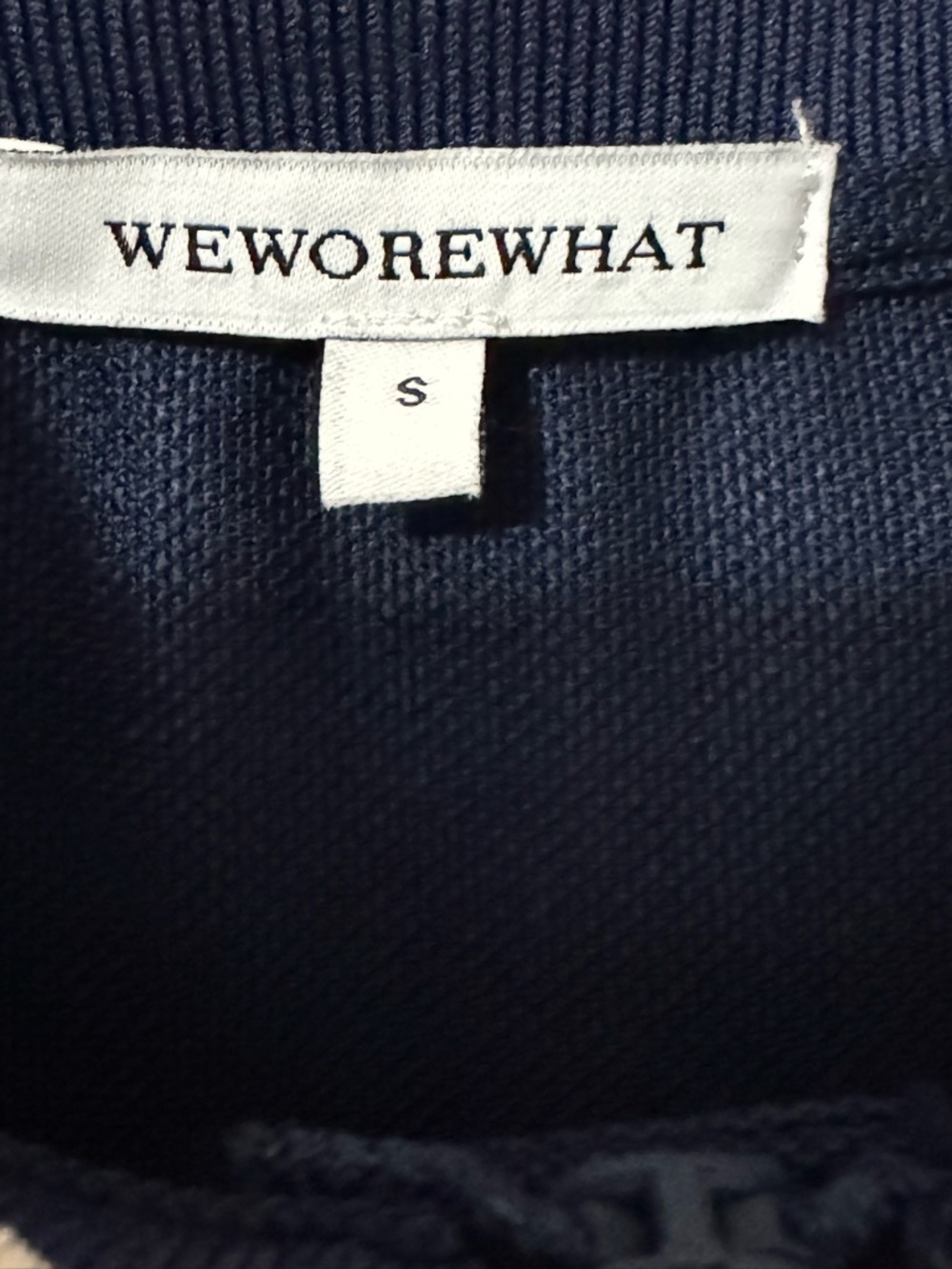 WeWoreWhat Navy Tennis Dress Zip Front Built-In Skort Size Small - Picture 4 of 6